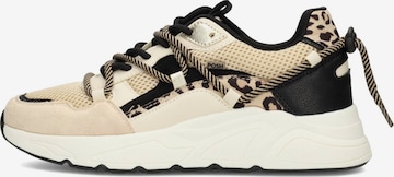 POSH by Poelman Platform trainers 'CARI' in Beige: front