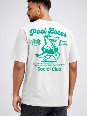 Neverless Shirt 'Pool Locos'‌‌‌‌‌‌‌ in Weiß