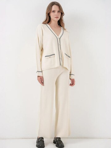 Pantalons de tailleur Bigdart en beige : devant
