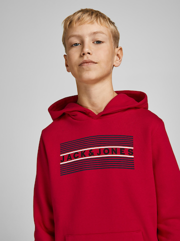 sarkans Jack & Jones Junior Standarta piegriezums Sportisks džemperis