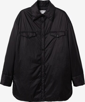 Veste mi-saison 'Lou' MANGO en noir : devant