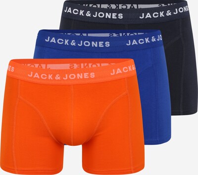 JACK & JONES Boxershorts "KRIS' in blau / navy / dunkelorange, Produktansicht