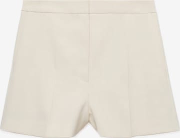 MANGO Pleated Pants 'LILO' in Beige: front