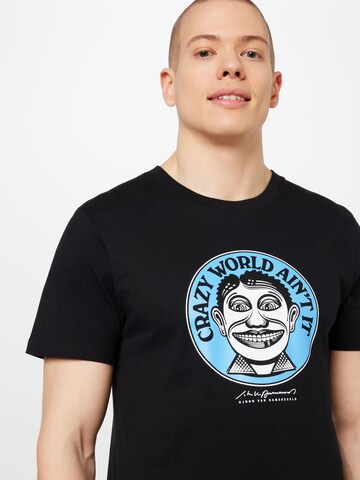 T-Shirt 'Crazy World' DEDICATED. en noir