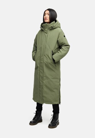 Cappotto invernale 'Schneewächter 14' di NAVAHOO in verde: frontale