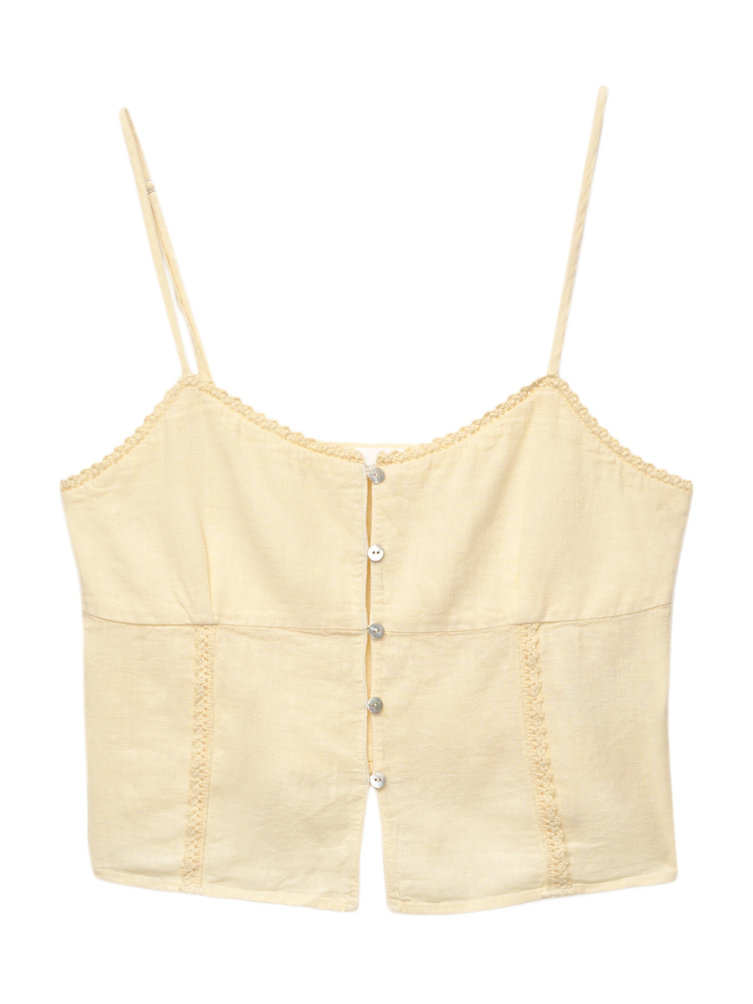 Pull&Bear Blus i gul: framsida
