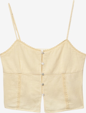Pull&Bear Pusero värissä keltainen: etupuoli