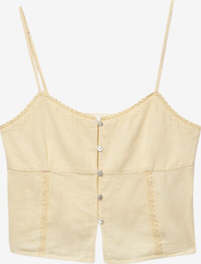 Pull&Bear Chemisier en XS en jaune clair, Vue avec produit