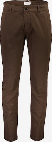 Pantalon chino Lindbergh en marron : devant