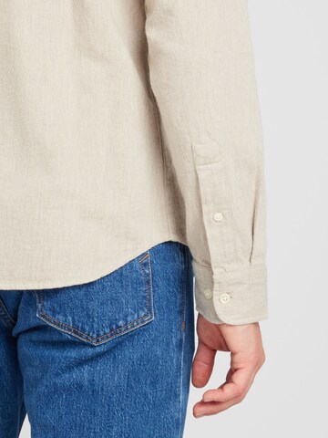 JACK & JONES Regular fit Overhemd 'JPRBLUBROOK' in Beige