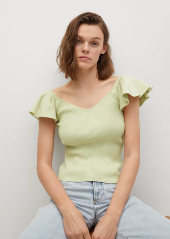 MANGO T-Shirt 'Lola' in Grün