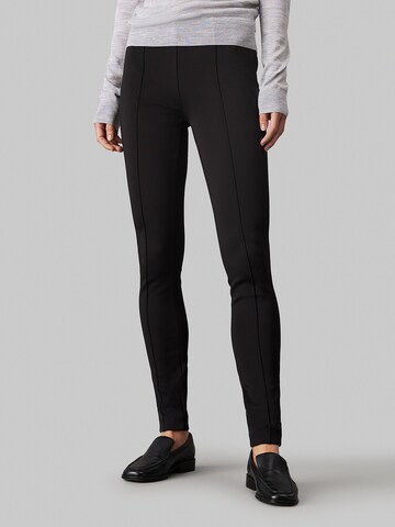 Calvin Klein Skinny Leggings in Black: front