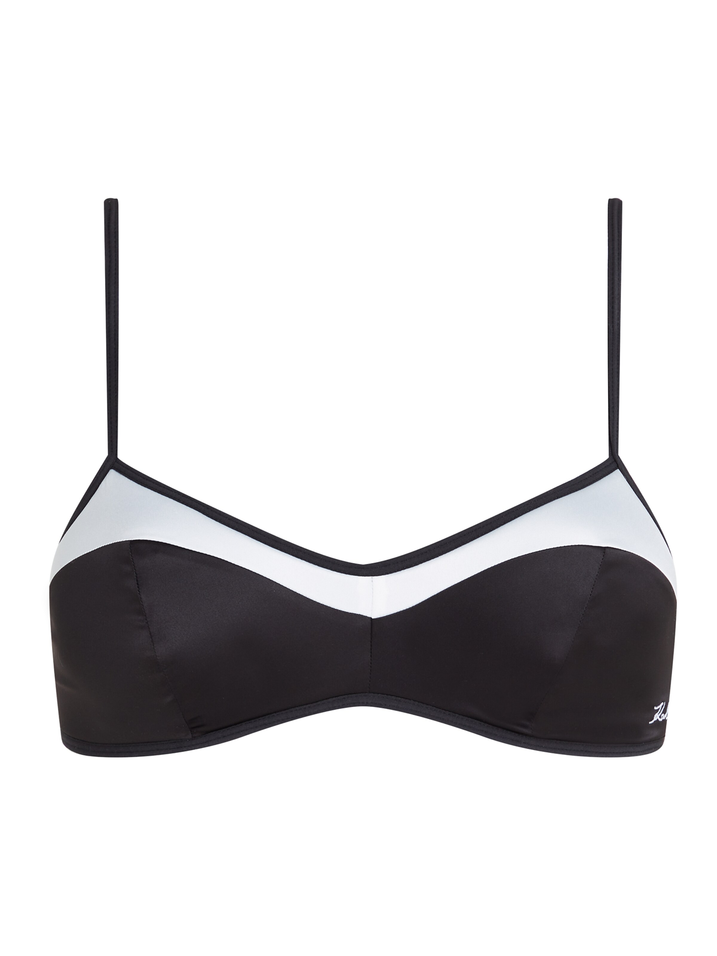 Invisible Soutien-gorge Karl Lagerfeld en noir : devant