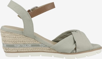 TOM TAILOR Sandalen met riem in Grijs