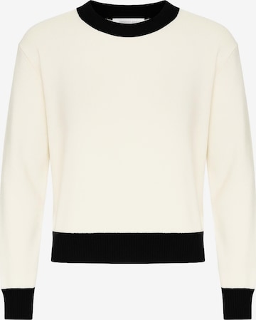 SASSYCLASSY Sweater in White: front