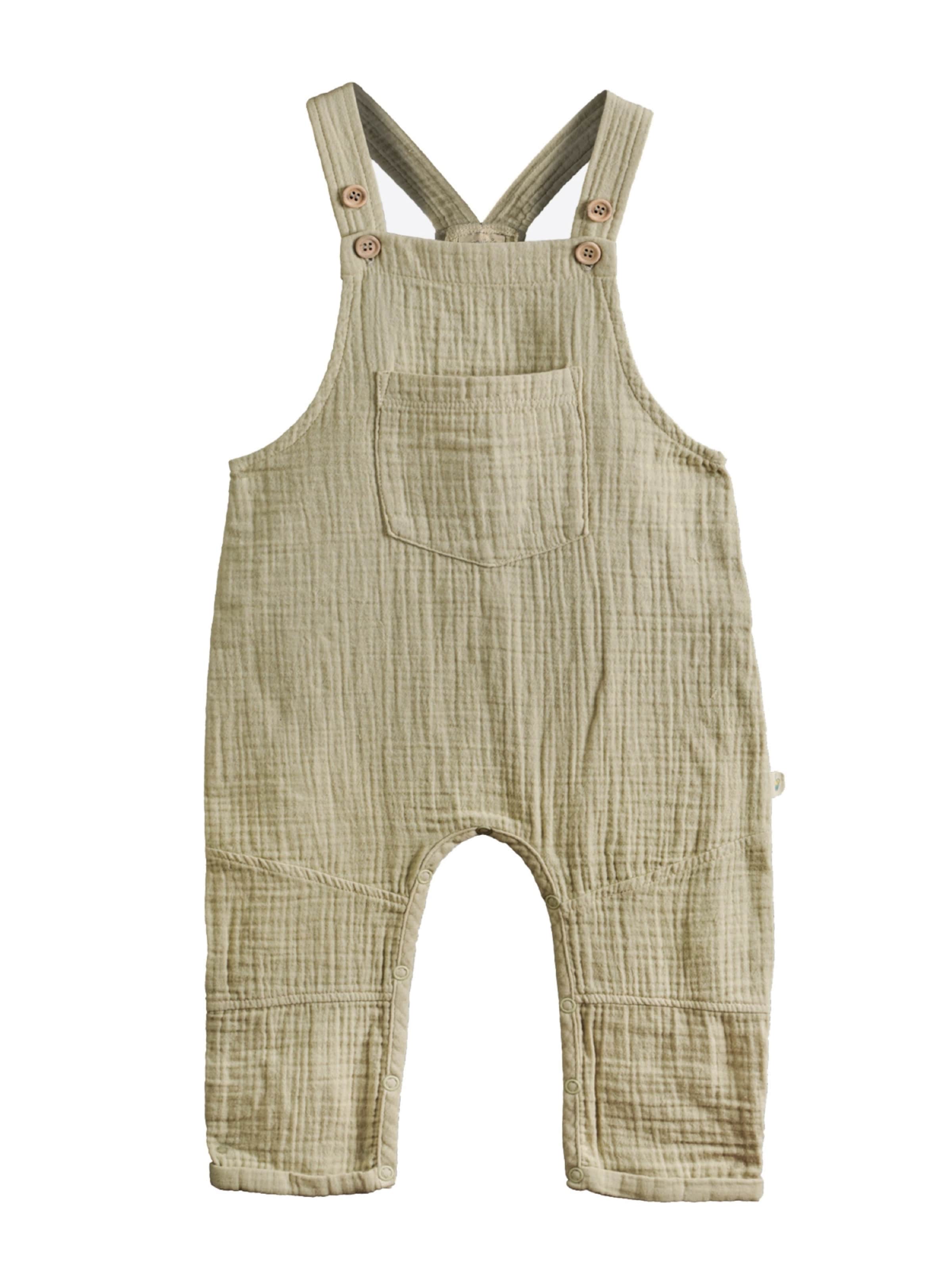 Milk & Muffin Normální Laclové kalhoty 'Dina' – zelená: přední strana