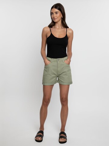 Threadbare Regular Shorts 'Calais' in Grün