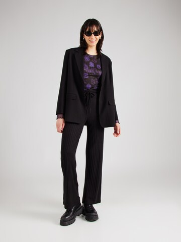 PIECES Wide Leg Hose 'PCIris' in Schwarz