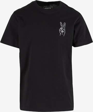 T-Shirt 'Peace Sign' Mister Tee en noir : devant