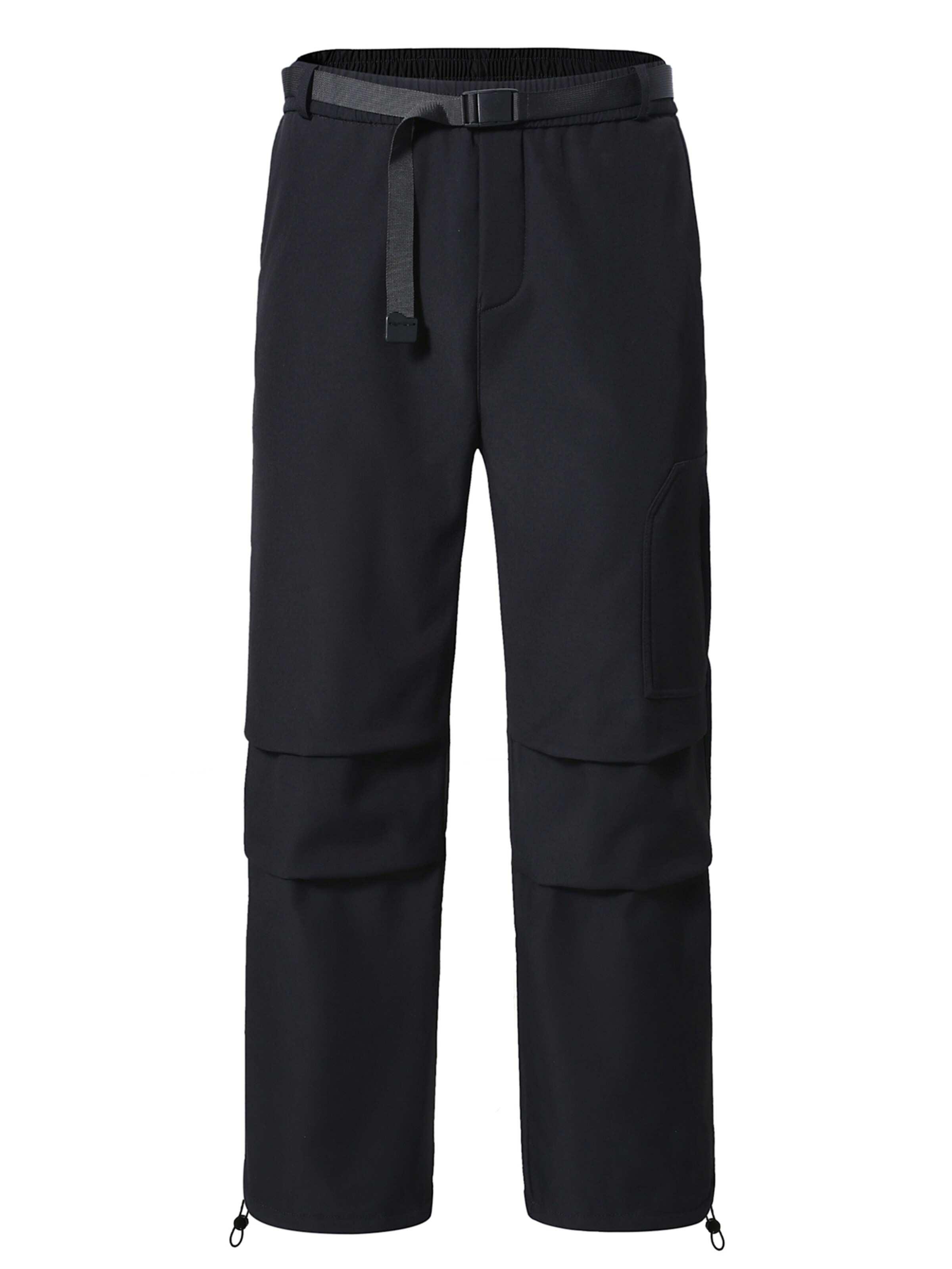 Youthup Loosefit Cargohose 'Festiger'‌ in Schwarz: Vorderseite