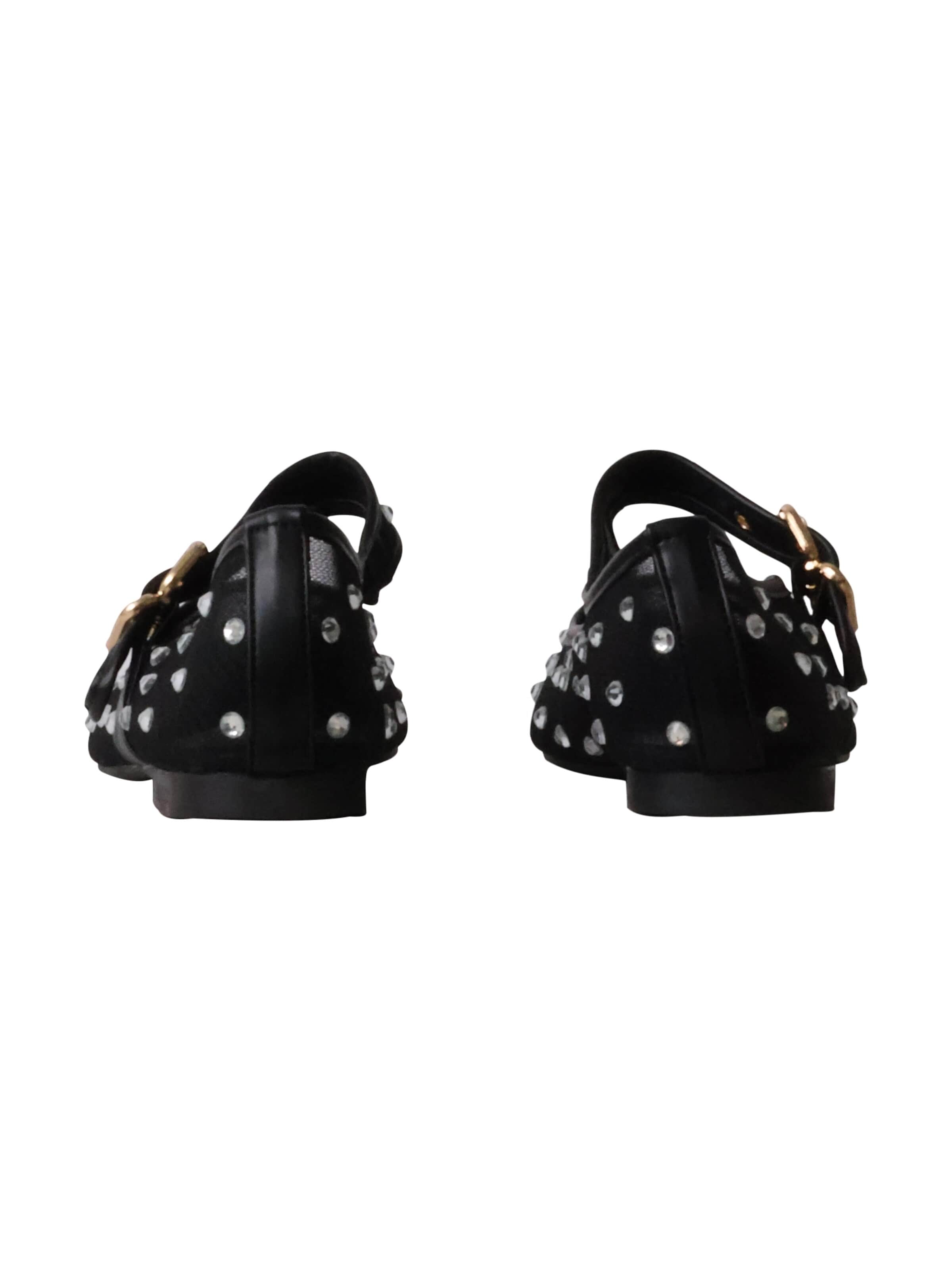 Super Mode Ballerina 'M&M Mira Max Ballerinas mit Riemchen' in Zwart