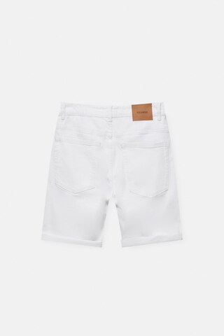 Regular Jean Pull&Bear en blanc