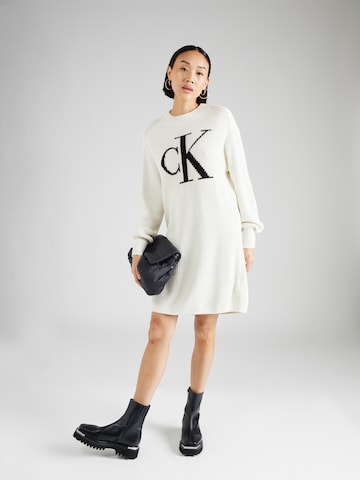 Calvin Klein JeansPletena haljina - bež boja