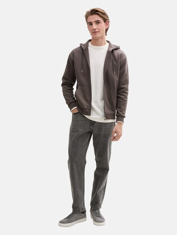TOM TAILOR DENIM Sweatvest in Grijs
