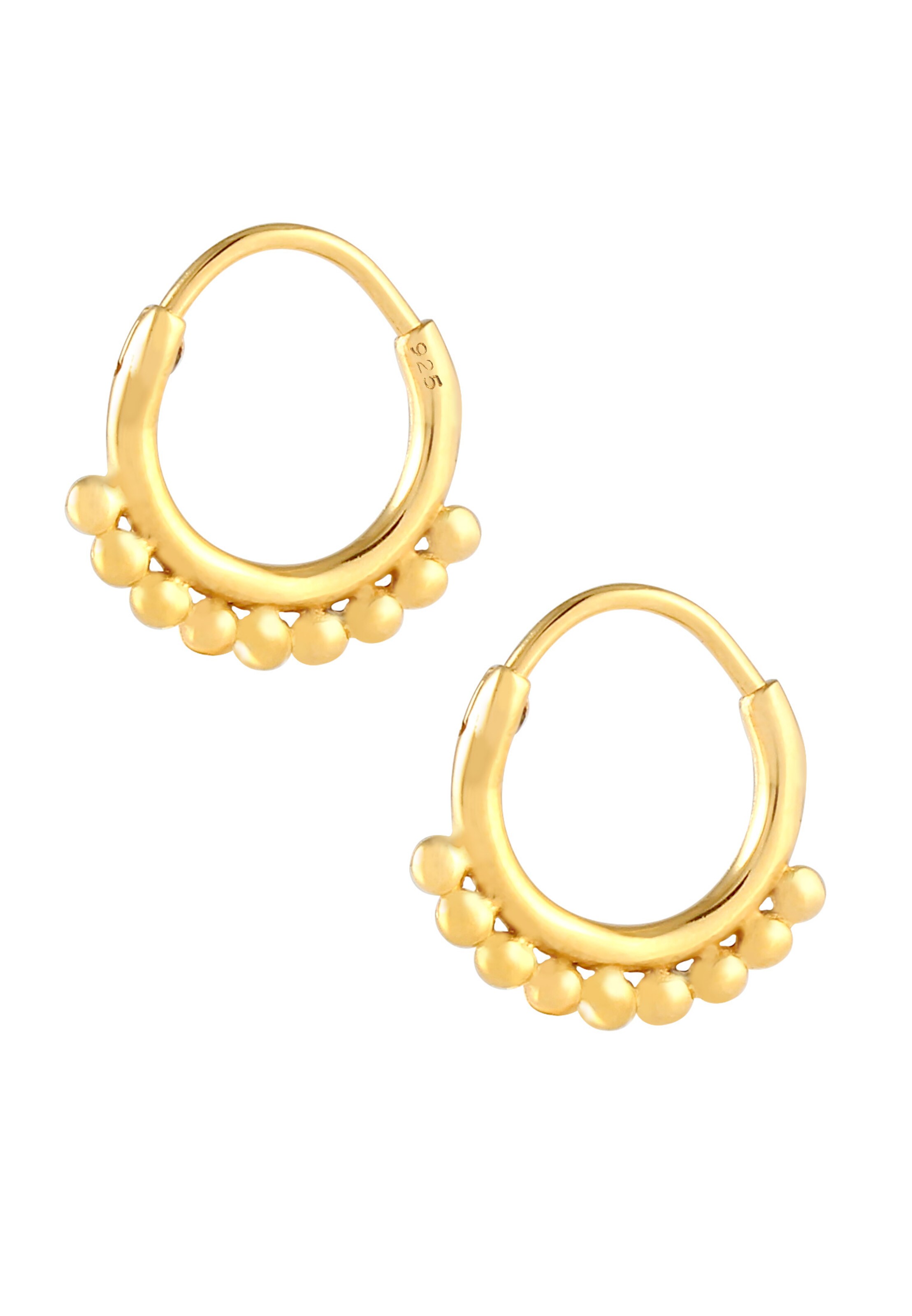 ELLI Ohrringe 'Creole, Kugeln' in Gold