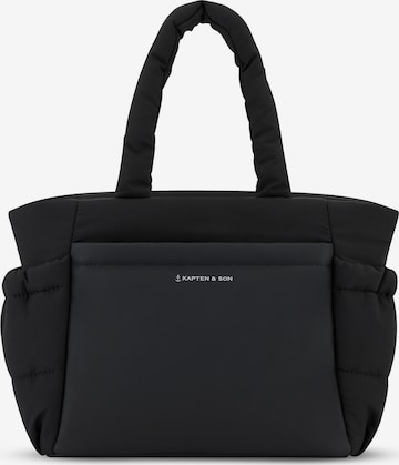 Kapten & Son Handtasche 'Hellvi Cloud Small' in Schwarz: Vorderseite