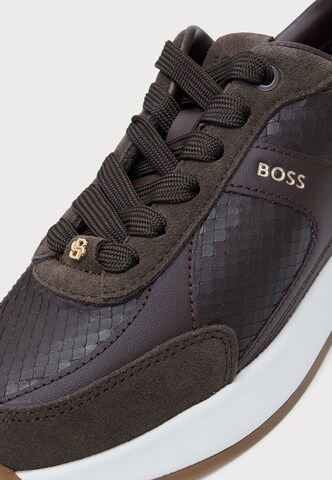 BOSS Низкие кроссовки в Коричневый