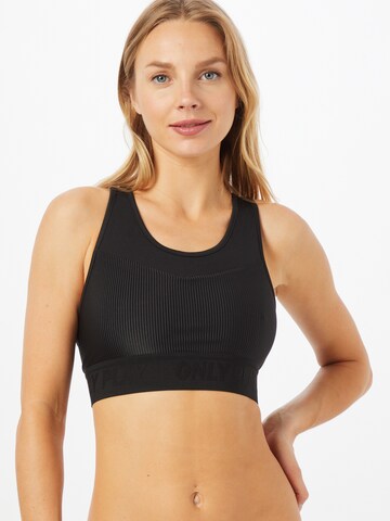 ONLY PLAY Bustier Sports-BH 'Minel' i svart: forside