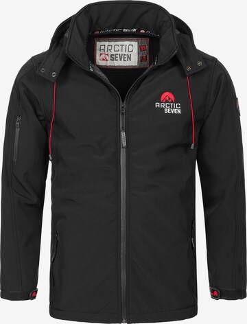 Arctic Seven Performance Jacket in Black: front