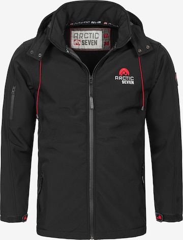 Veste fonctionnelle Arctic Seven en noir : devant