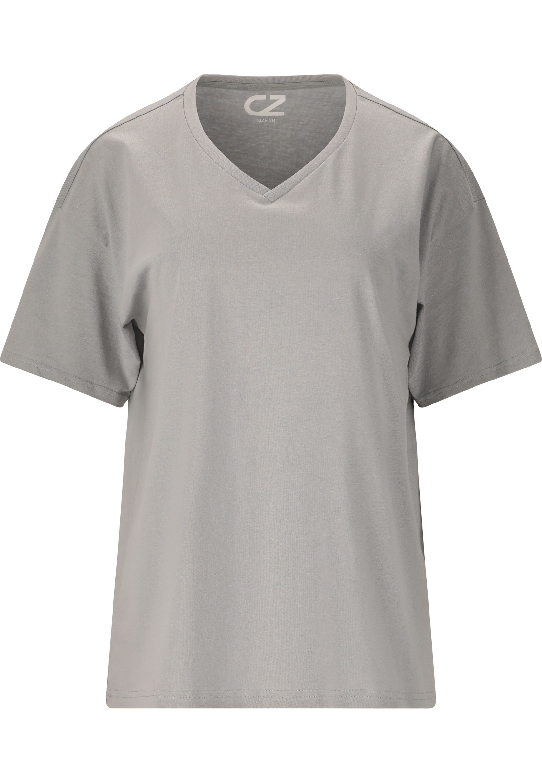 Cruz T-Shirt 'Ingeberg' in Grau: Vorderseite