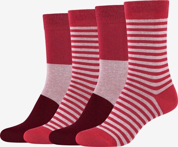 camano Socks in Pink: front