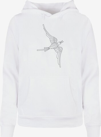 Merchcode Sweatshirt 'Bird 2' in Wit: voorkant