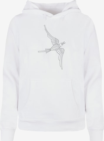 Merchcode Sweatshirt 'Bird 2' in Wit: voorkant