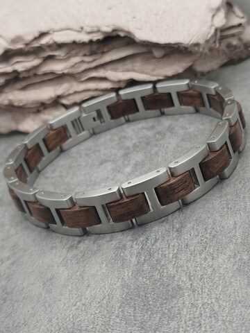 Holzwerk Bracelet 'WERLSEE' in Silver