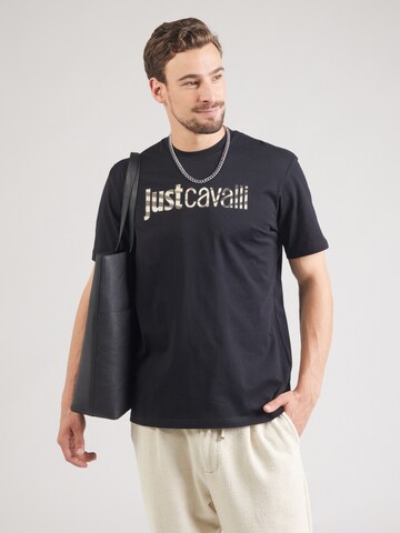 Maglietta di Just Cavalli in nero: frontale