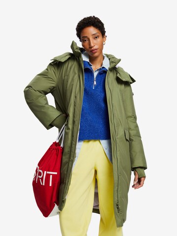 Manteau fonctionnel ESPRIT en vert : devant