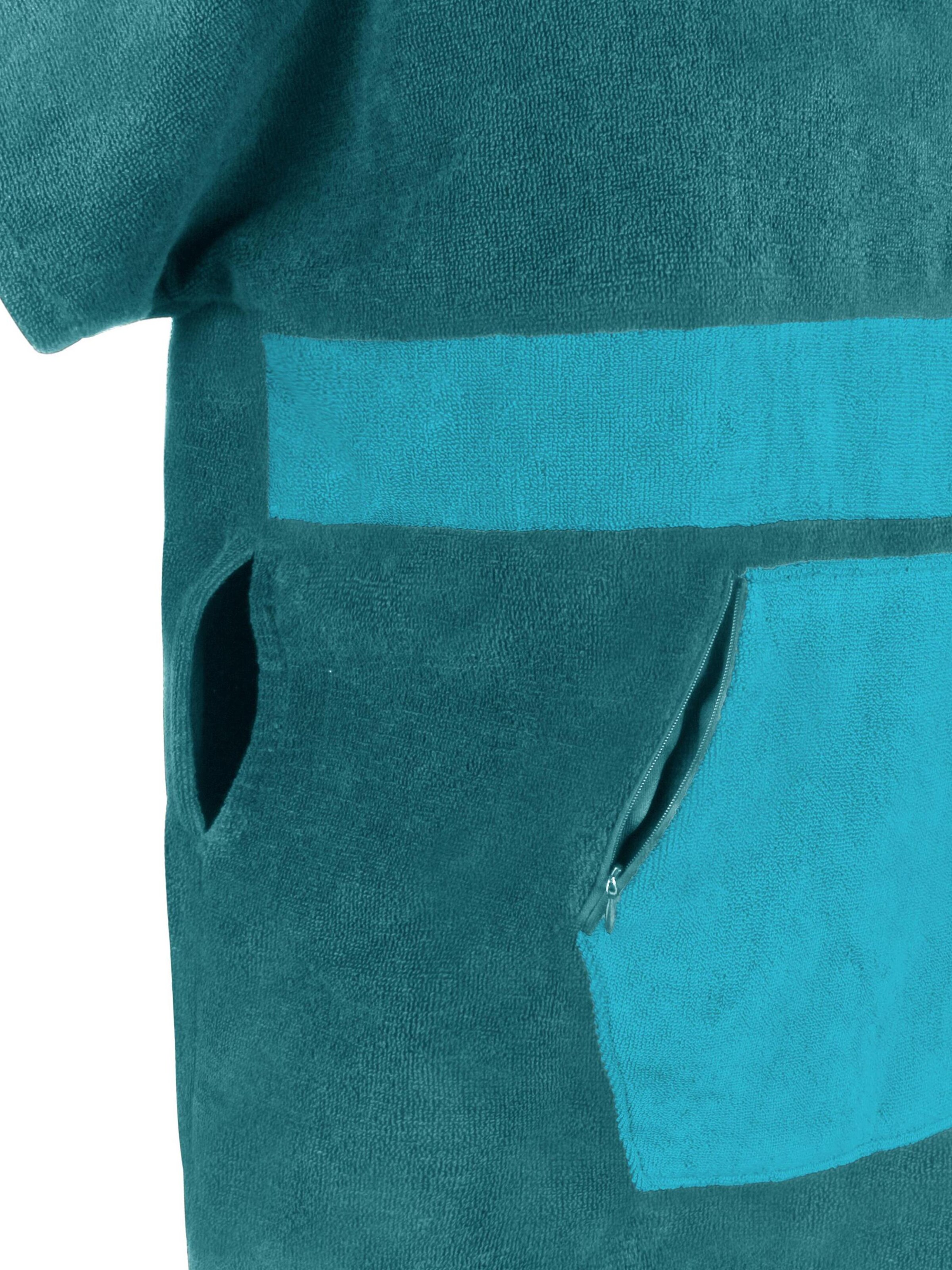 normani Badjas kort ' Surfer Poncho ' in Blauw