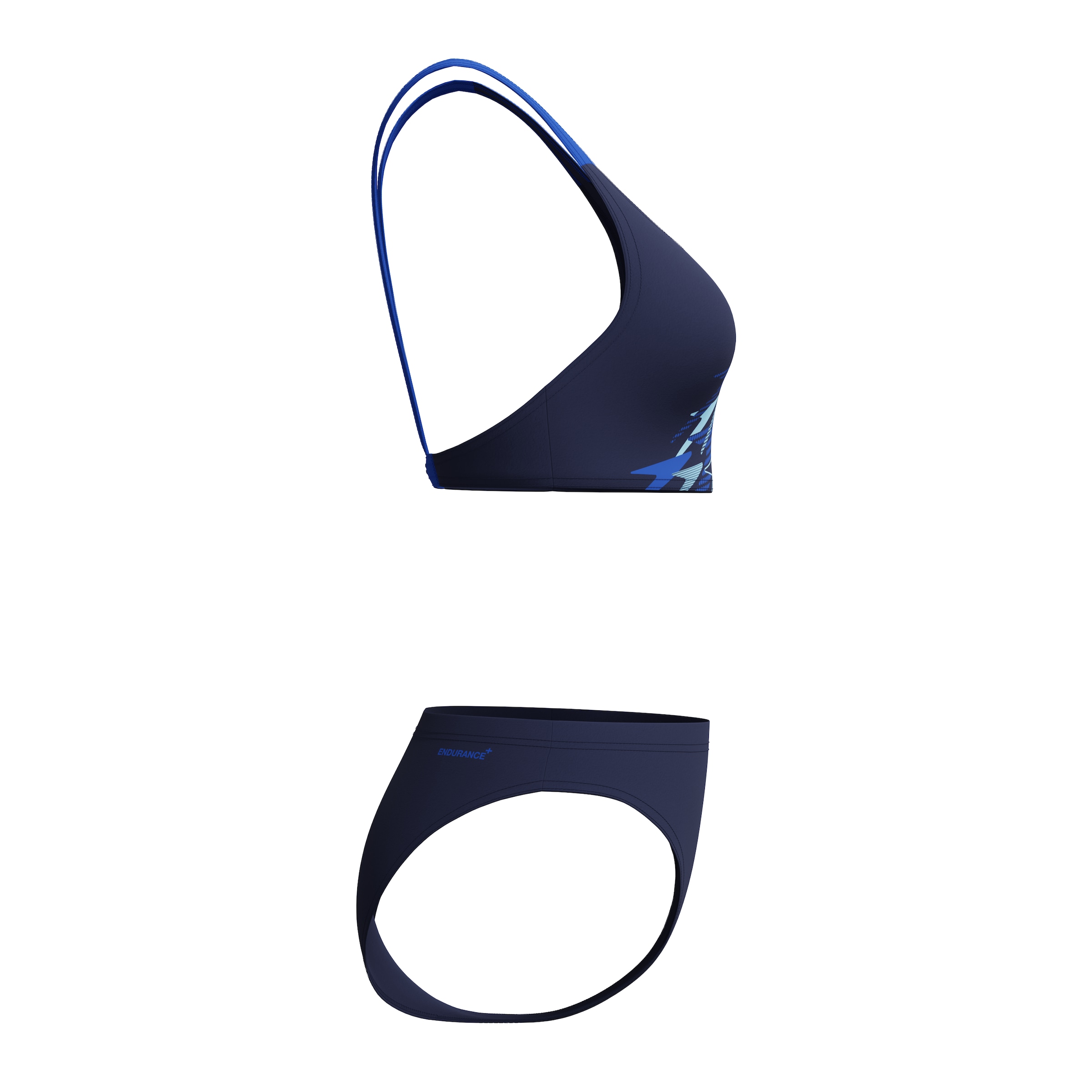 SPEEDO Bralette Sports Bikini in Blue