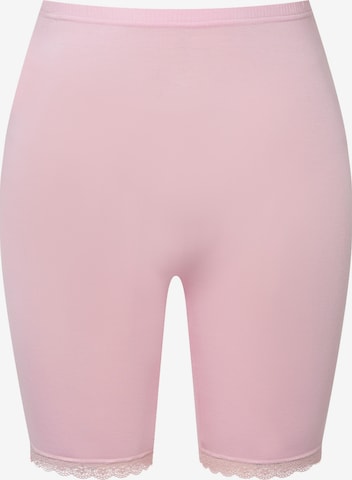 Ulla Popken Skinny Shaping Pants in Pink: front
