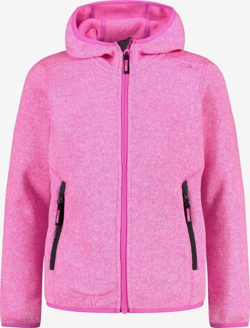 CMP Athletic Fleece Jacket in Pink: front