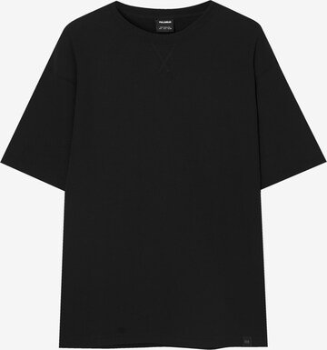 T-Shirt Pull&Bear en noir : devant