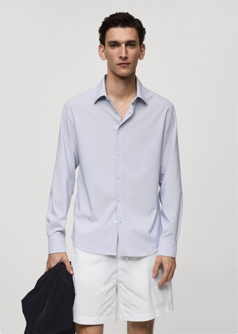 Coupe slim Chemise 'Nacka' MANGO MAN en bleu