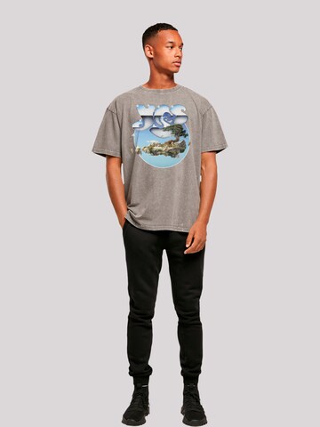 F4NT4STIC Shirt 'Yes Chrome Island' in Grijs