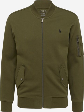 Polo Ralph Lauren - Sudadera con cremallera en verde: frente