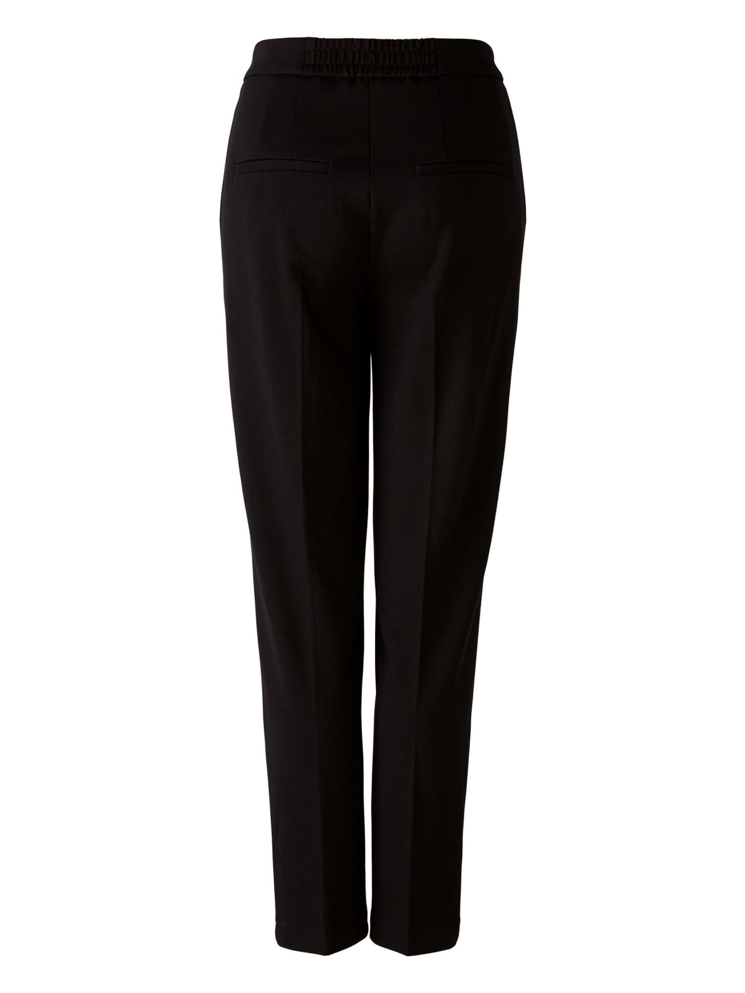 Coupe slim Pantalon à plis 'FEYLIA' OUI en noir